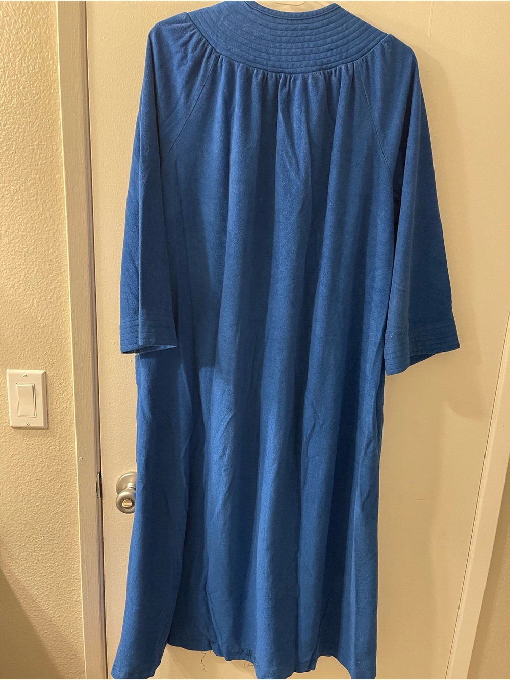 jcpenney Blue Quilted Robe with Ribbed Texture - Picture 5 of 5